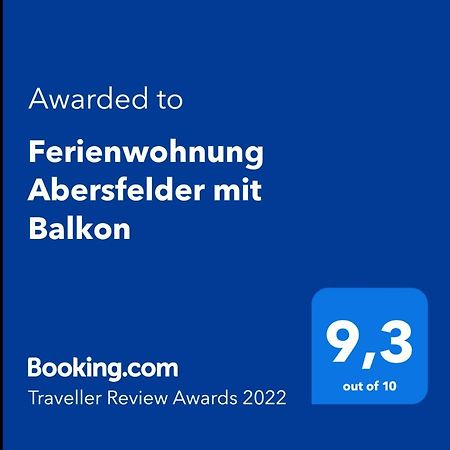 Ferienwohnung Abersfelder Mit Balkon Wildflecken Bagian luar foto