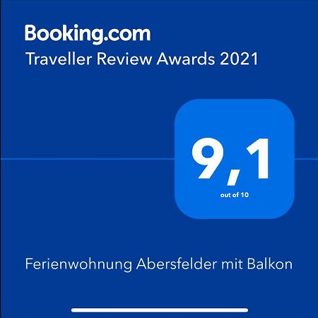 Ferienwohnung Abersfelder Mit Balkon Wildflecken Bagian luar foto